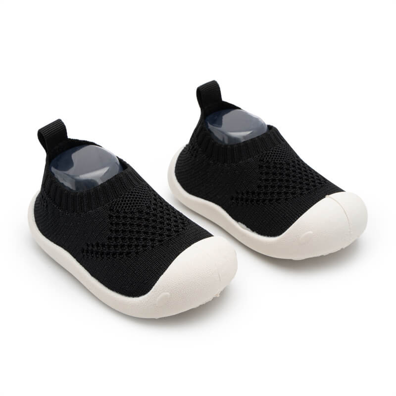Neutral & Knitted Breathable - Non-Slip Baby Shoe-Socks