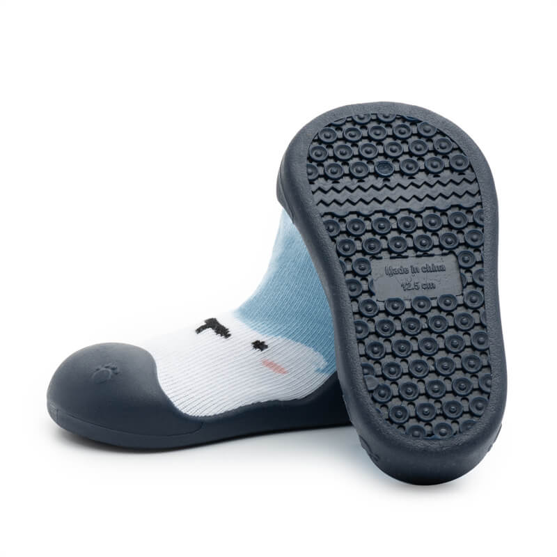 Blue Polar Bear - Non-Slip Baby Shoe-Socks