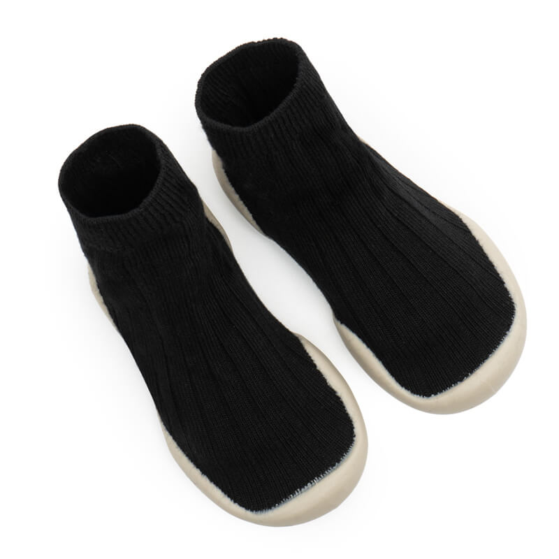 Simple Black - Non-Slip Baby Shoe-Socks