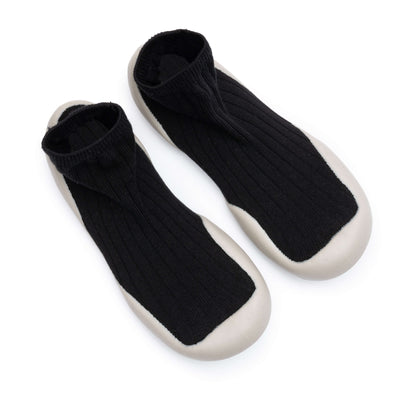 Bliss Foot - Simple Black Adult Sock-Shoes