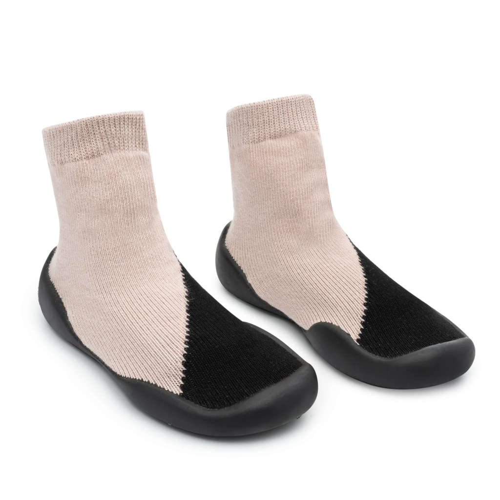 Half Pink - Non-Slip Baby Shoe-Socks