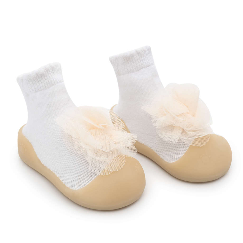 Yellow Flowers - Non-Slip Baby Shoe-Socks