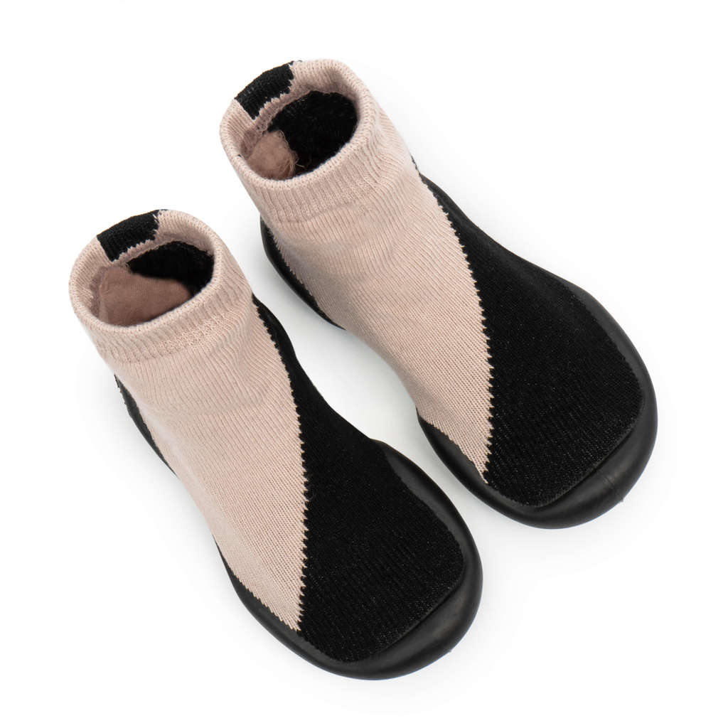 Half Pink - Non-Slip Baby Shoe-Socks